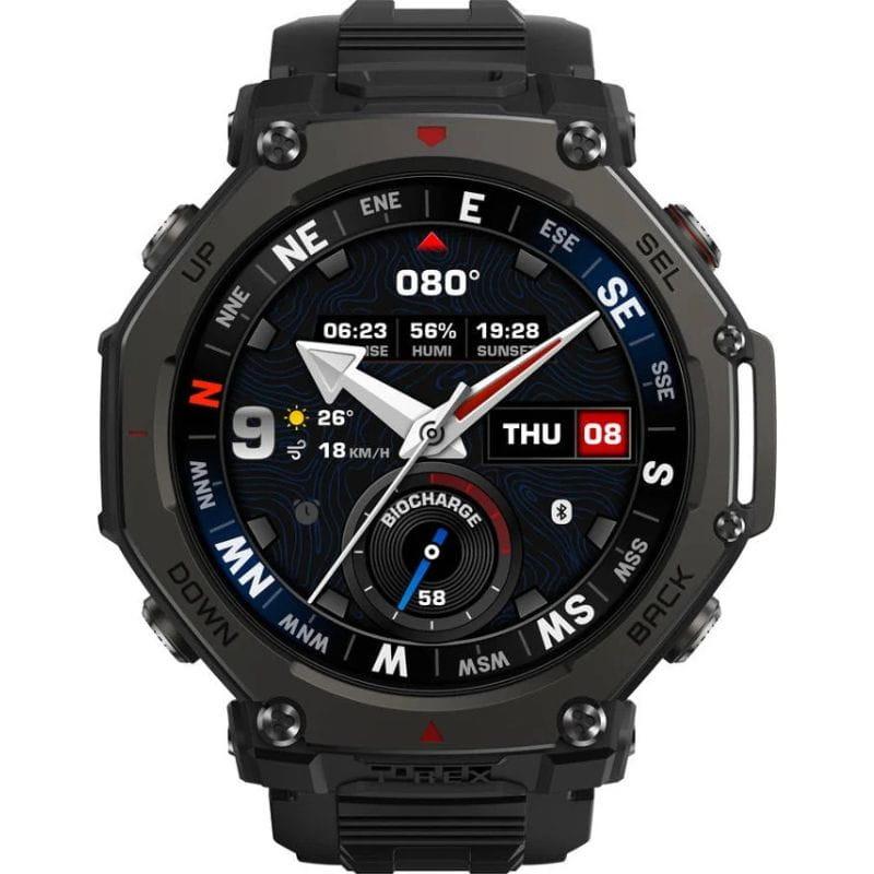 Amazfit T-Rex 3 Pro Negro, imagen frontal