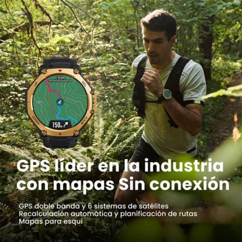 Amazfit T-Rex 3 Pro Negro, con GPS