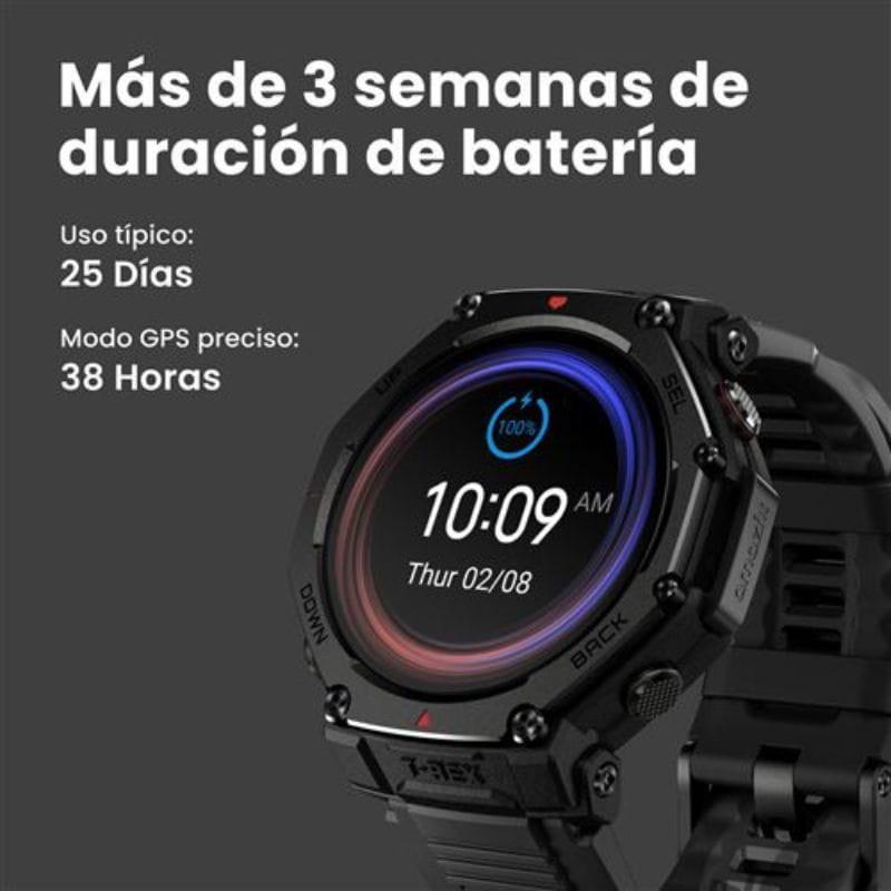 Amazfit T-Rex 3 Pro Negro, con más de 3 semana de autonomía