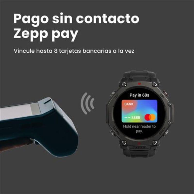 Amazfit T-Rex 3 Pro Negro, con NFC