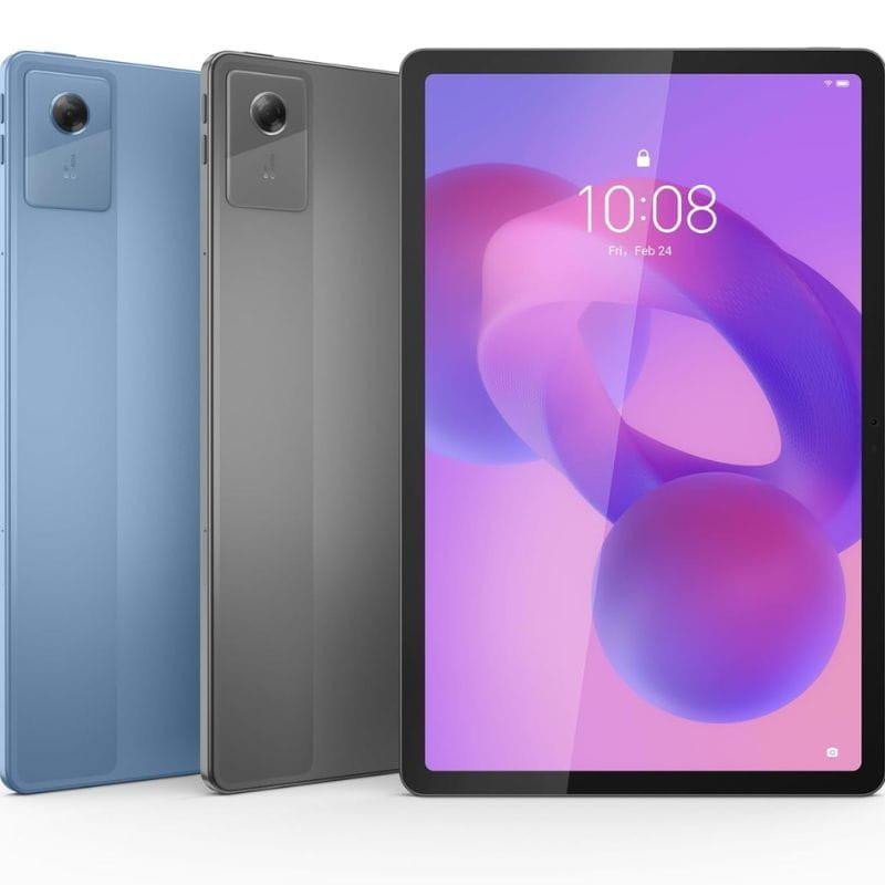 Lenovo Idea Tab 11 gris con pantalla amplia de biseles finos, diseño delgado, cámara trasera cuadrada y conectividad WiFi + 5G; versión 8GB/256GB