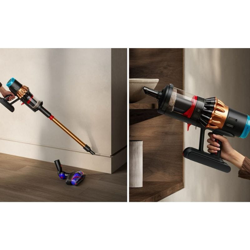 Aspiradora en seco y húmedo Dyson V16 Piston Animal Submarine, imagen limpiando rodapiés
