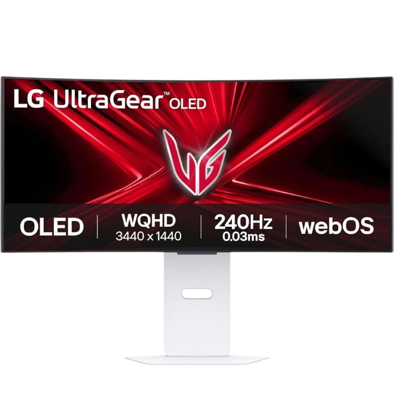 LG 34GX90SA-W 34" Wide Quad HD OLED Blanco - Monitor Curvo