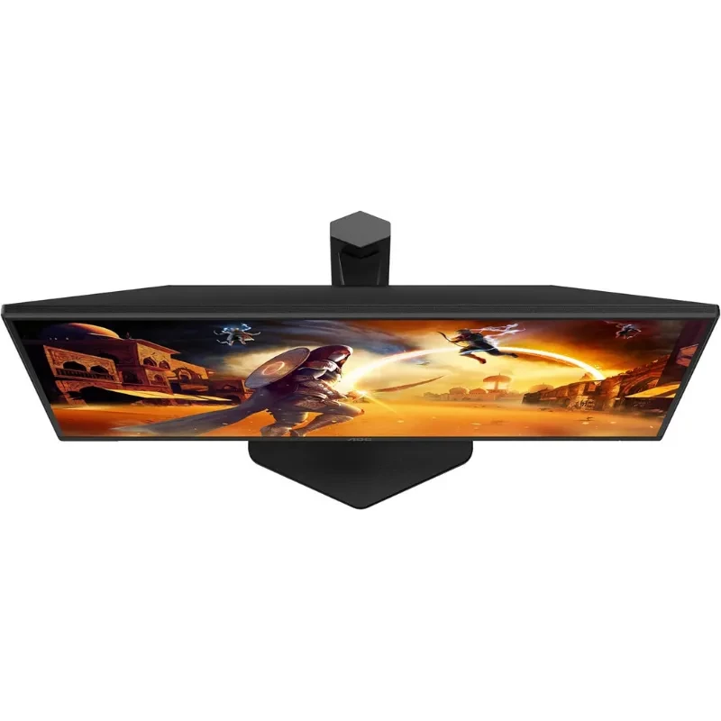 Monitor gaming AOC 25G4SXU de 25 pulgadas, biseles delgados, soporte robusto en forma angular, imagen vibrante con escena de juego de acción en pantalla