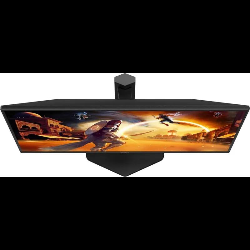 Monitor gaming AOC 25G4SXU de 25 pulgadas, biseles delgados, soporte robusto en forma angular, imagen vibrante con escena de juego de acción en pantalla