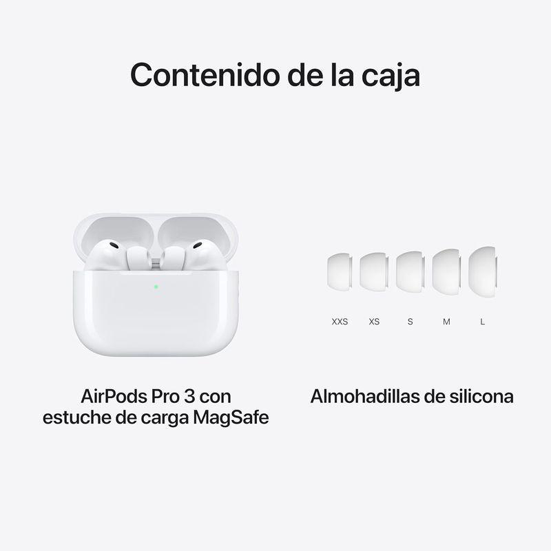 Contenido de la caja de Apple AirPods Pro (3ra Generación) Blanco
