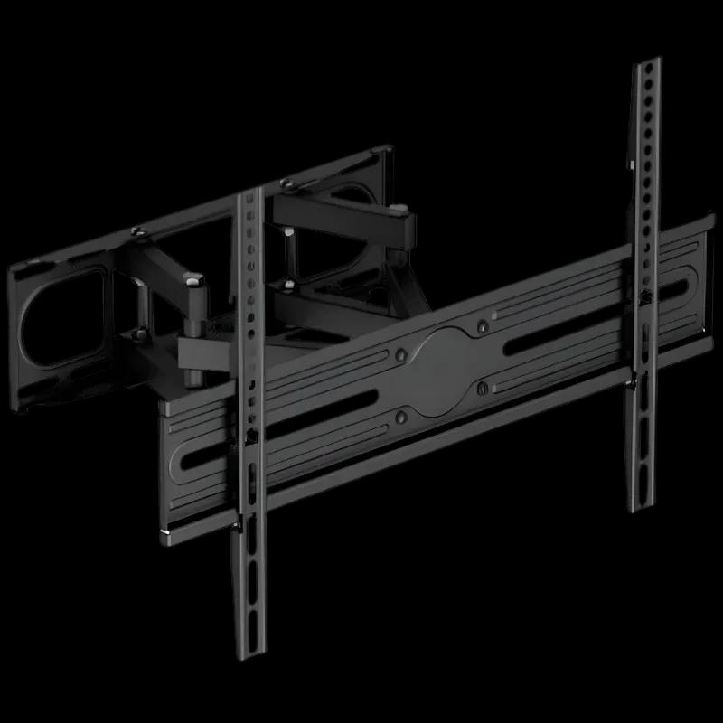 Aisens WT80TSLE-327 suporte de parede preto para TV 37–80, braços articulados, ajuste de inclinação e rotação, estrutura metálica robusta até 40 kg