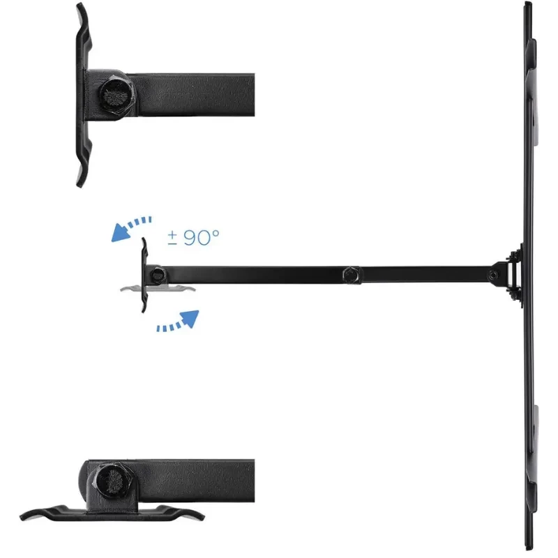 TooQ LP6070TN-B suporte de parede articulado para TVs 37–70 até 50 kg, braço extensível com rotação de 90°, ajuste de inclinação e montagem VESA