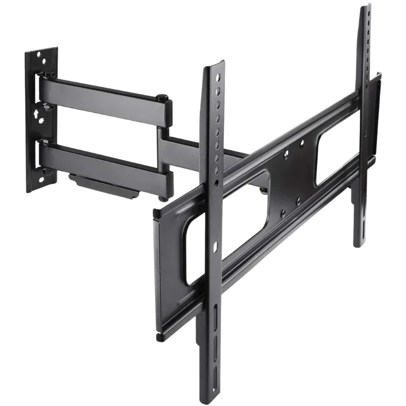 TooQ LP6070TN-B support mural TV 37 à 70 pouces, acier noir robuste, bras articulés pivotants et inclinables, charge jusqu’à 50 kg, gestion des câbles