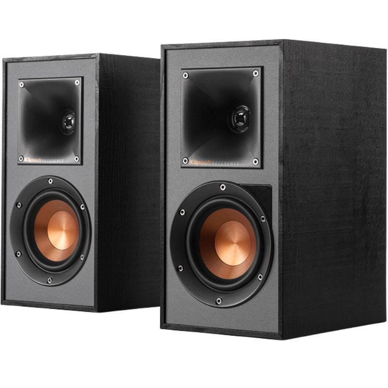 Klipsch R 41-PM Reference Black (Par), Preto, imagem frontal