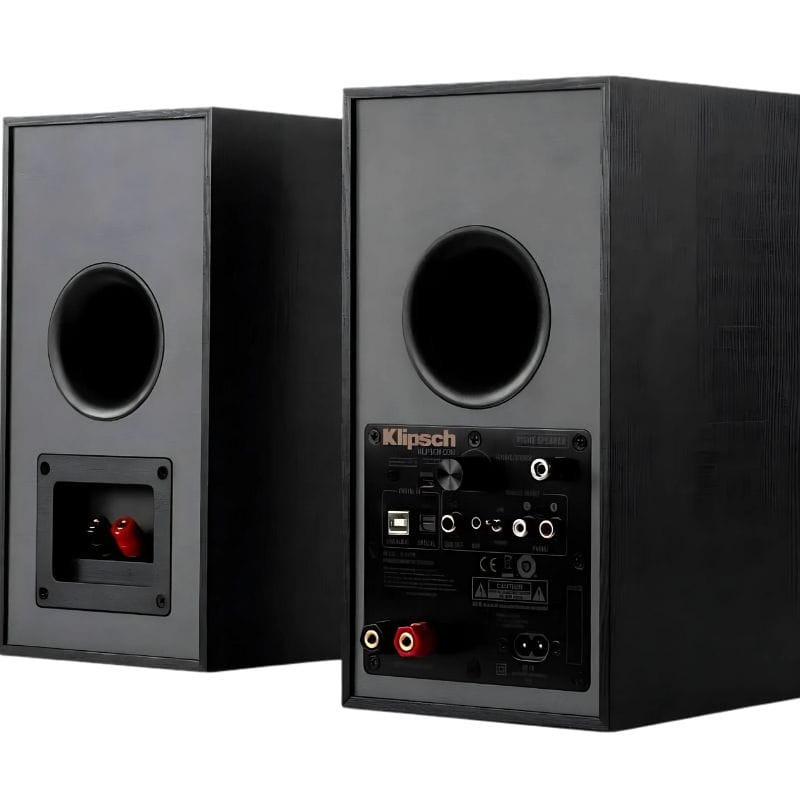 Klipsch R 41-PM Reference Black (Par), Preto, imagem traseira