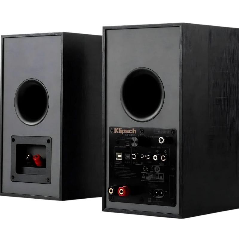 Klipsch R 41-PM Reference Black (Par), Preto, imagem traseira