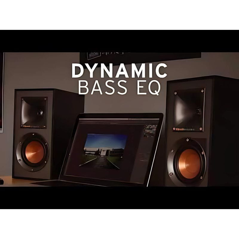 Klipsch R 41-PM Reference Black (Par), Preto, com equalizador dinâmico de graves