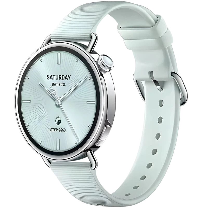 Xiaomi Watch S4 41 mm com Bracelete de Borracha Fluorada Verde Menta