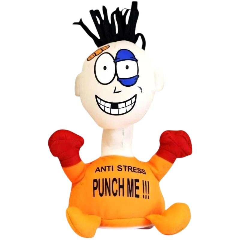 Muñeco Pablo Anti Stress "Punch Me" Naranja