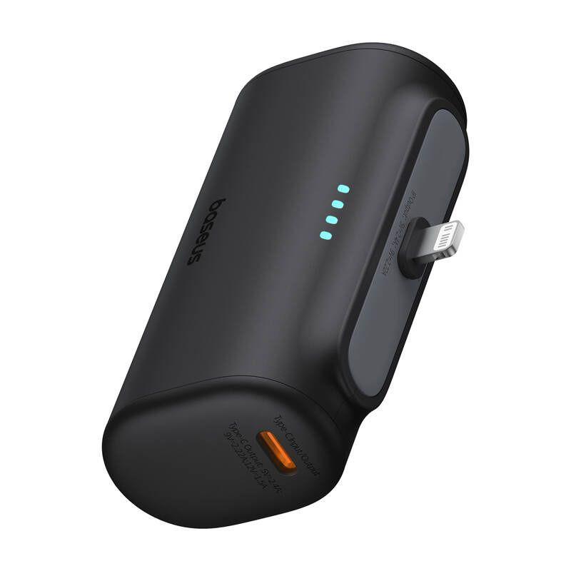 Adaptável Powerbank OS-Baseus Compact IP 5000mAh 20W Lightning Preto