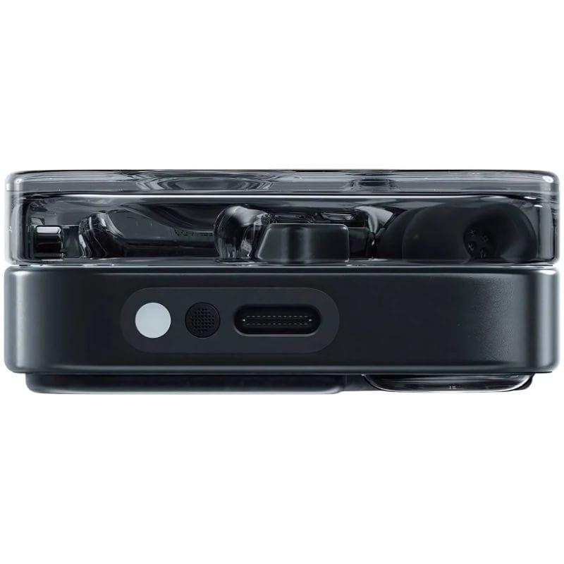 Nothing Ear (3) Preto, imagem lateral do estojo de carregamento