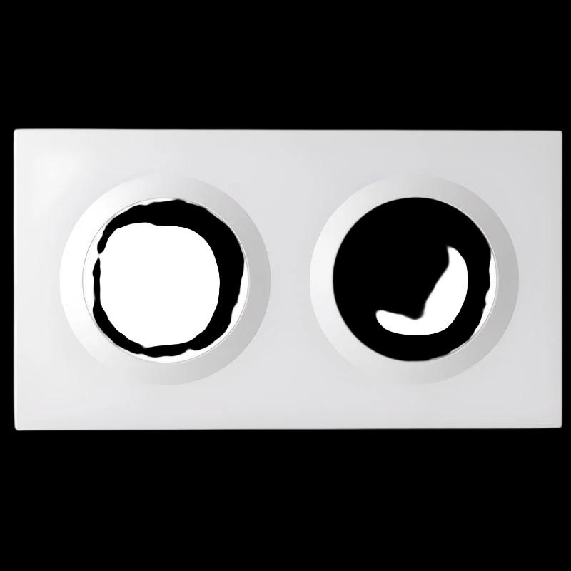 SONOFF EF2G Blanco - Marco doble para interruptores inteligentes de pared