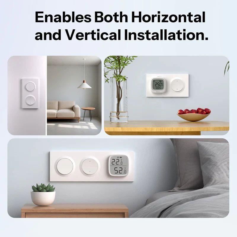 SONOFF EF2G Blanco - Marco doble para interruptores inteligentes de pared, imagen real de sus diferentes usos