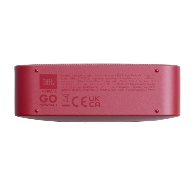 JBL GO Essential 2 Rojo visto desde abajo