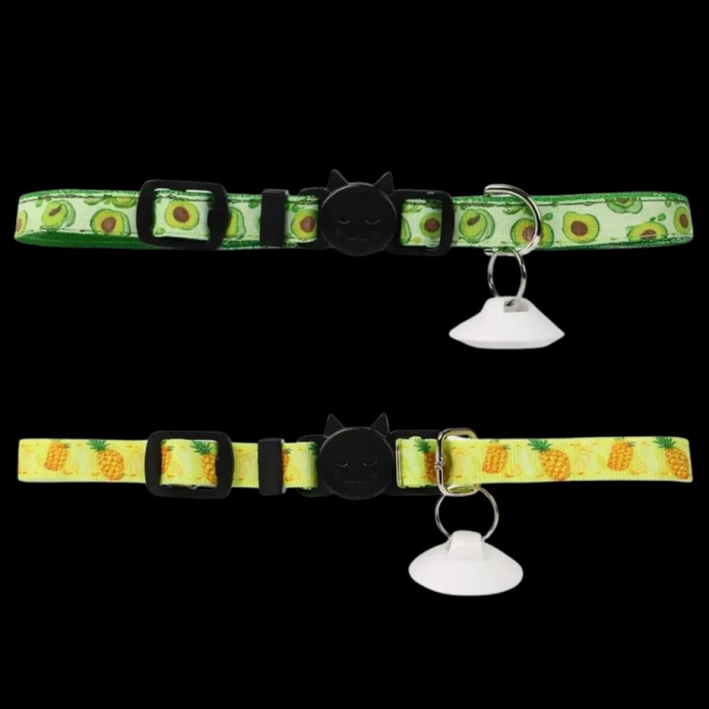 2 Collares Amarillo/Verde de Reconocimiento para comederos y bebederos CATLINK 