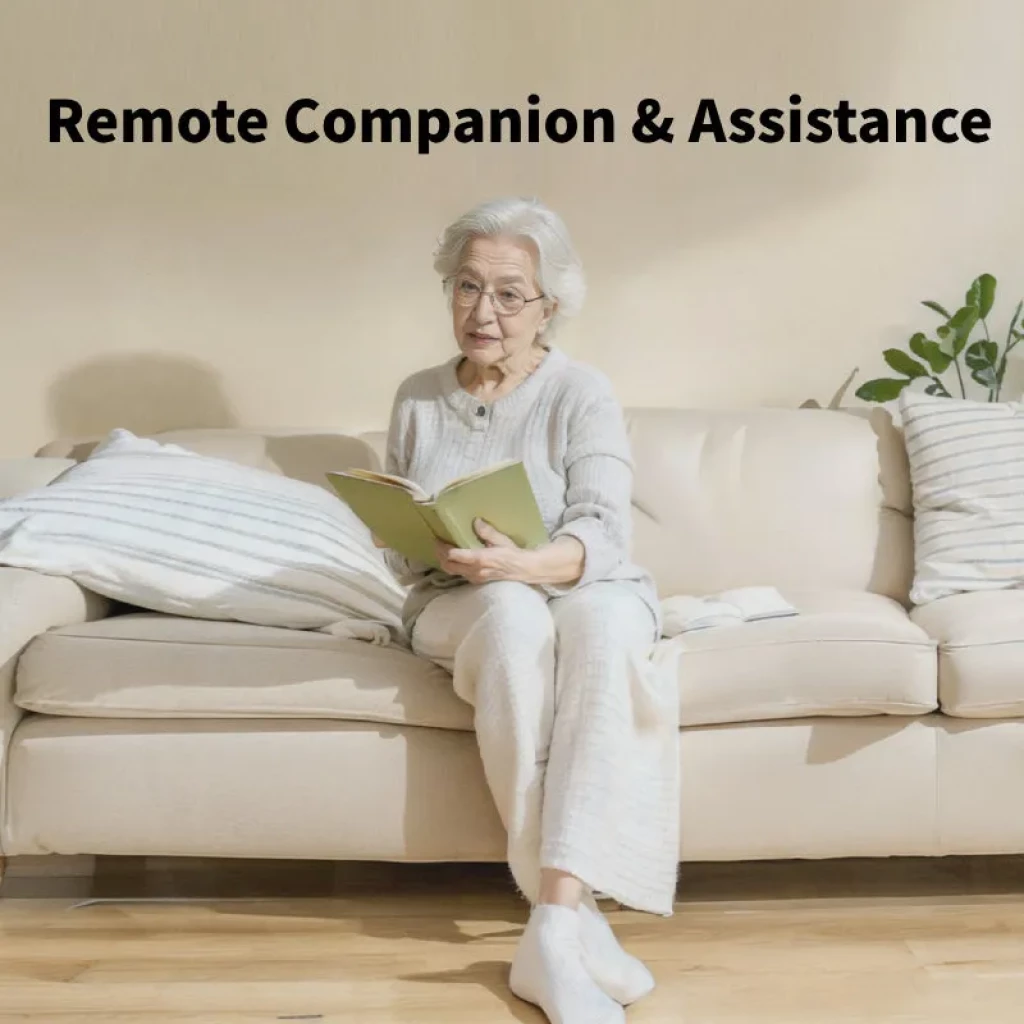 Enabot ROLA Mini 2K robot de vigilancia compacto en blanco con cámara 2K, ruedas y base redonda, diseño minimalista y portátil para monitoreo doméstico