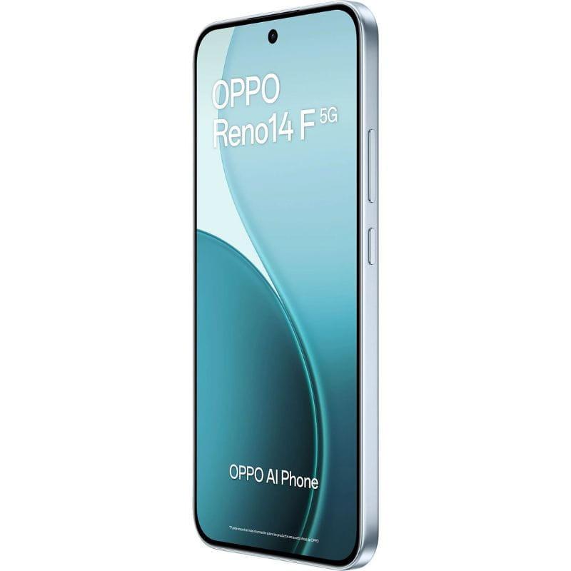 Oppo Reno14F 5G 8GB/256GB Azul, imagen lateral derecho 