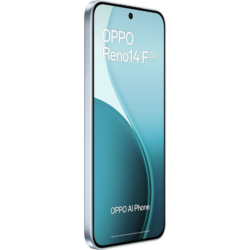 Oppo Reno14F 5G 8GB/256GB Azul, imagen lateral izquierdo