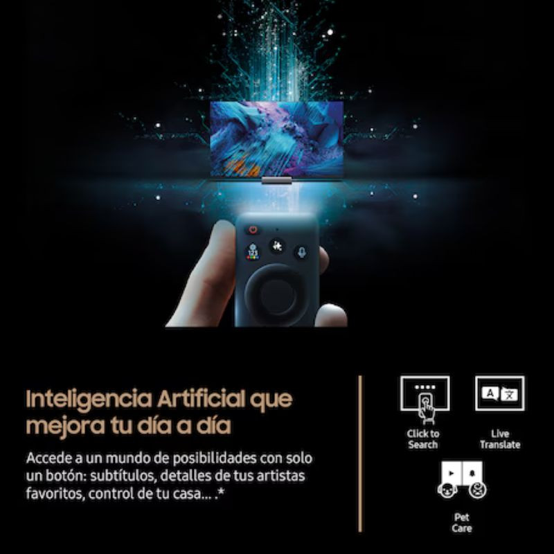 Samsung TQ50QN80FAU 50 4K Ultra HD Neo QLED Smart TV Carbono, inteligência artificial que melhora o seu dia a dia