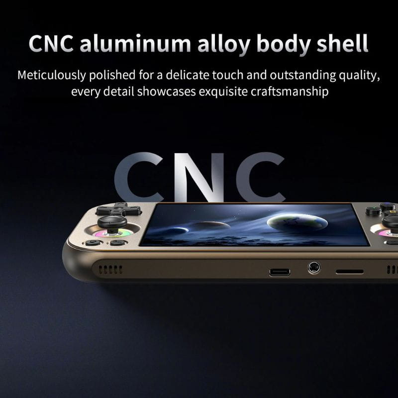 Consola Anbernic RG447M 12GB/256GB Plata, marco de aluminio