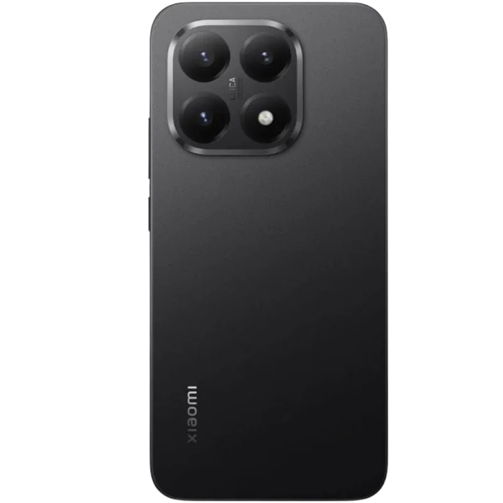 Xiaomi 15T 12GB/256GB Preto com traseira fosca e módulo de câmera quadrado com três lentes grandes e flash, design minimalista e bordas retas