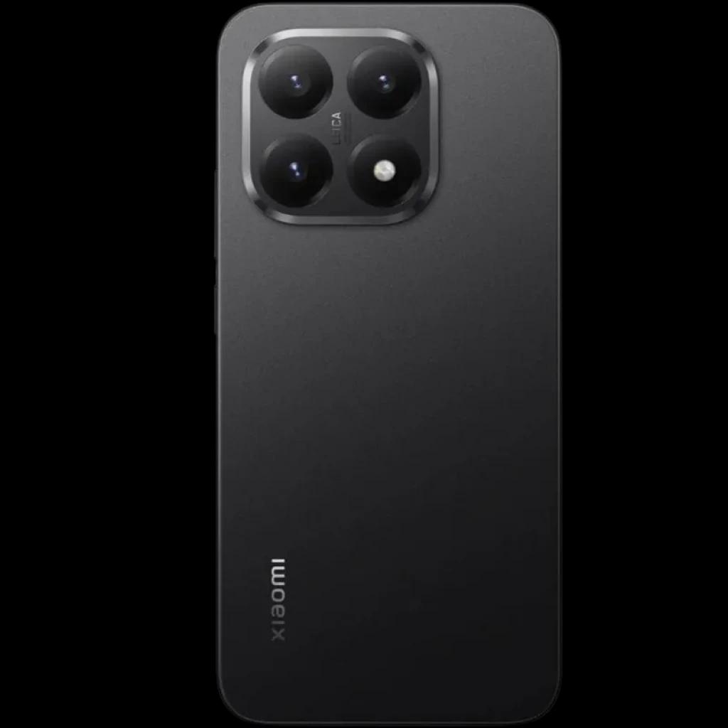 Xiaomi 15T 12GB/256GB Preto com traseira fosca e módulo de câmera quadrado com três lentes grandes e flash, design minimalista e bordas retas