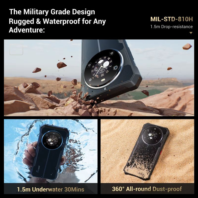 Resistente Fossibot F109S 6GB/256GB Azul Rugged