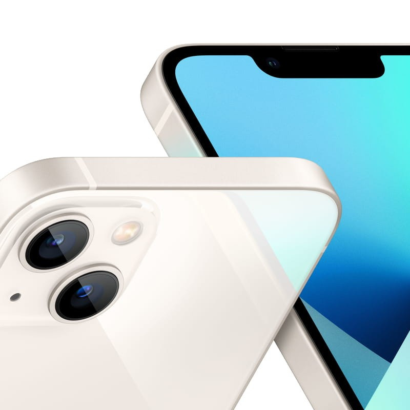 iPhone 13 mini 256GB Blanco Estrella Reacondicionado Clase A, cámaras