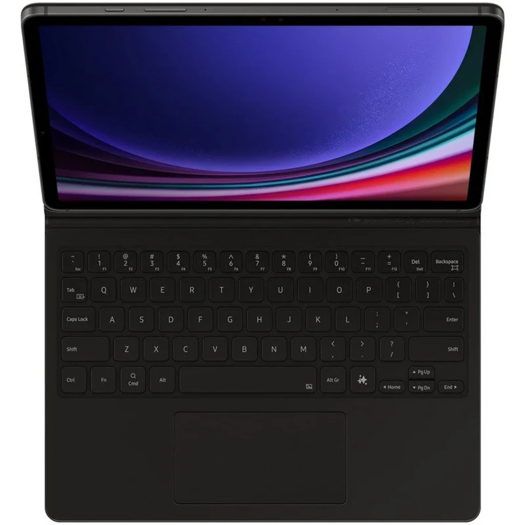 Funda con teclado y touchpad para Samsung Galaxy Tab S11 en color negro, diseño magnético tipo folio, teclas de isla, touchpad amplio y recortes precisos