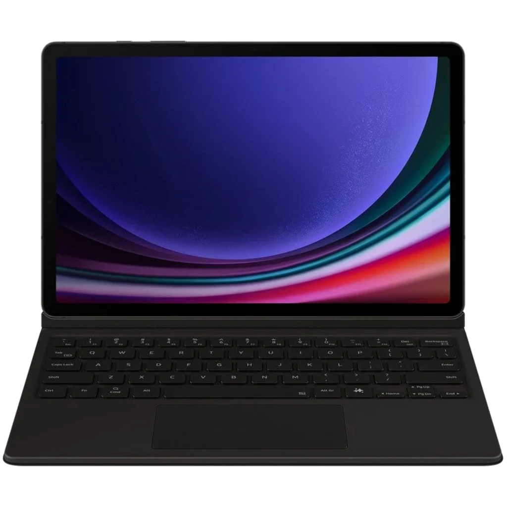Funda con teclado touchpad para Samsung Galaxy Tab S10 Lite en color negro, diseño tipo folio, teclas completas y trackpad amplio, ajuste magnético estable