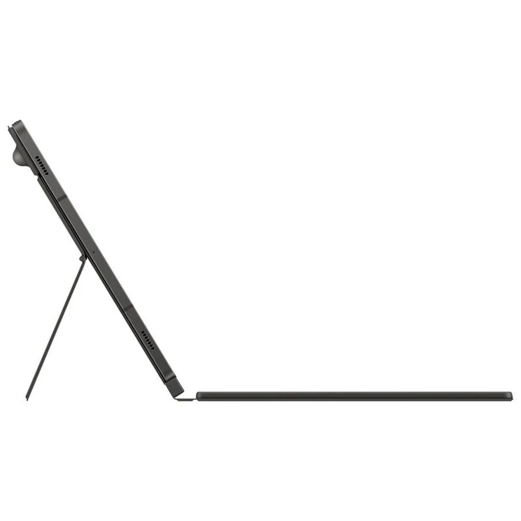 Funda con teclado y touchpad para Samsung Galaxy Tab S10 Lite en negro, diseño delgado con soporte trasero tipo kickstand y perfil lateral ultrafino