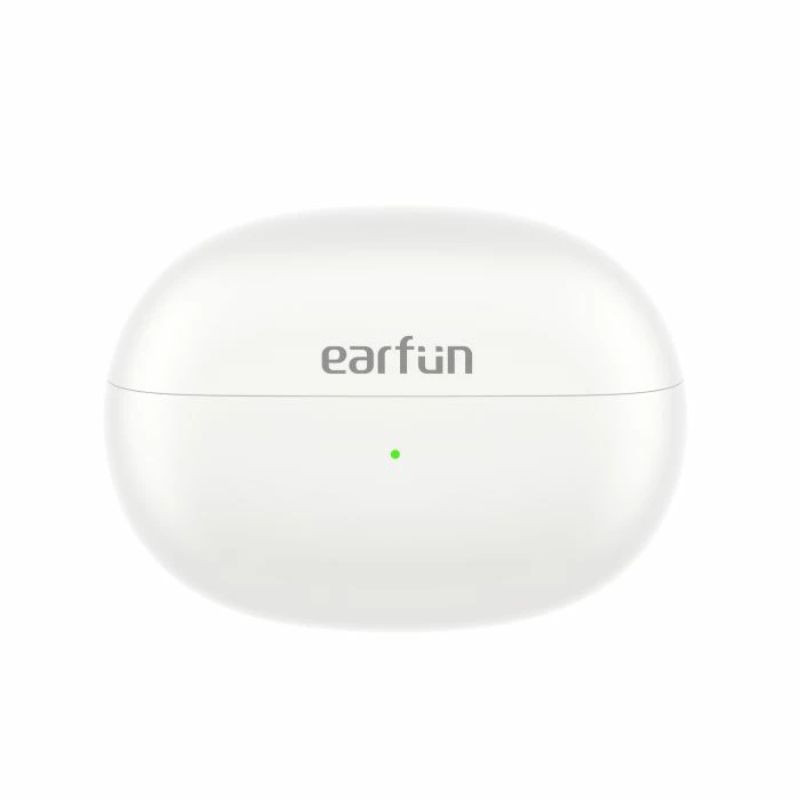 Earfun Clip Gris Blanc, vue du boîtier de recharge