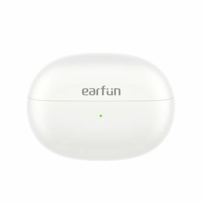 Earfun Clip Gris Blanc, vue du boîtier de recharge