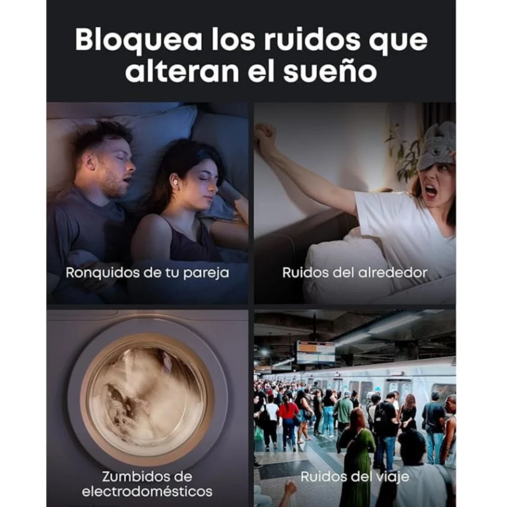 Soundcore Sleep A30 Écouteurs pour dormir Blanc, intra-auriculaires compacts blancs avec étui de charge, conçus pour bloquer ronflements et bruits ambiants