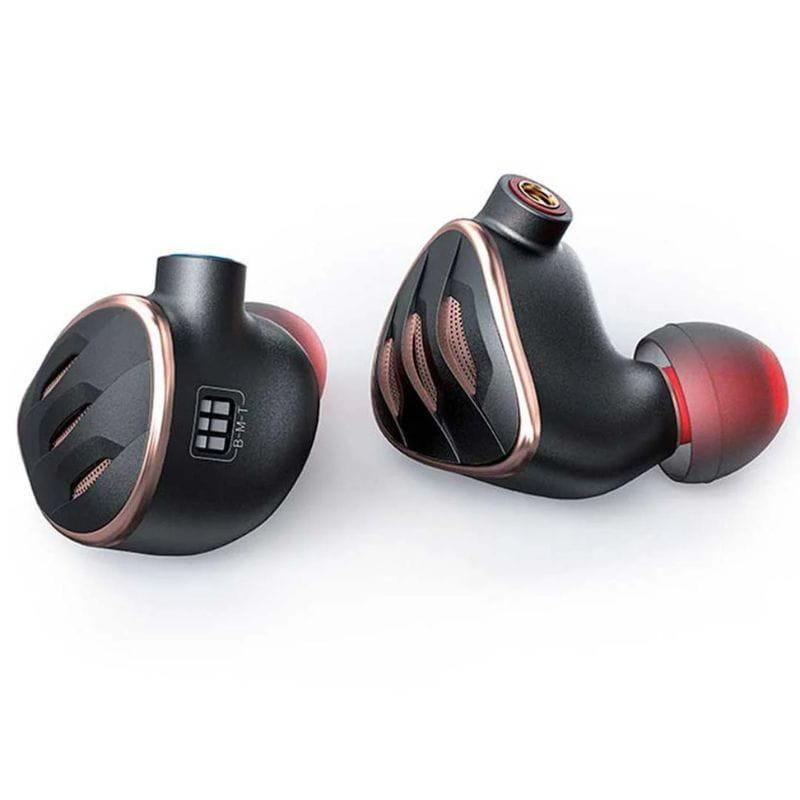 FiiO FH5s- Auriculares híbridos: driver dinámico de 12 mm con cúpula revestida en berilio y junta de PU para bajos potentes y precisos