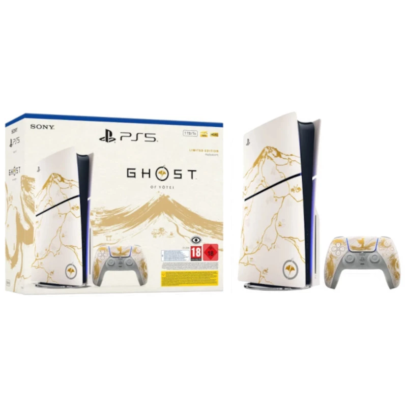 PlayStation 5 1TB Lector - Edición Limitada Dorada Ghost of Yotei Gold