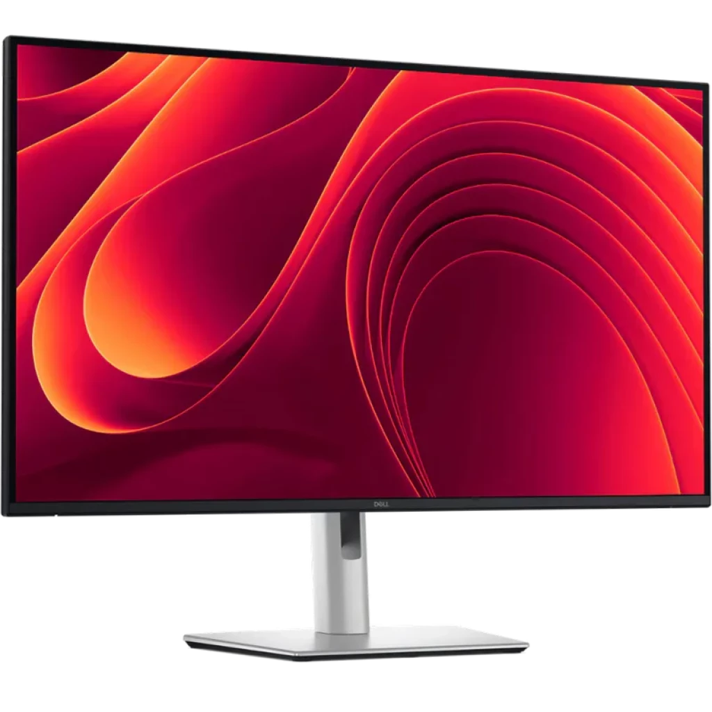Monitor DELL Pro Plus P3225QE 32 pulgadas 4K Ultra HD, panel LCD, biseles finos, acabado negro y gris, base metálica ajustable y diseño moderno