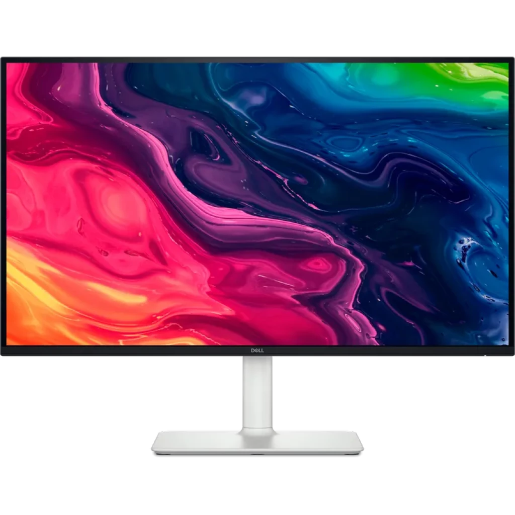 Monitor DELL Plus S2725QS 27 pulgadas 4K Ultra, panel LCD, 120 Hz, biseles delgados, acabado plata, base rectangular robusta y pantalla vibrante
