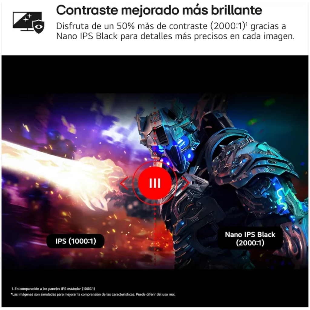 LG UltraGear 27G850A-B 27 pouces Nano IPS 4K UHD, 240 Hz, 1 ms. Contraste renforcé Nano IPS Black 2000:1 pour noirs profonds et détails précis.