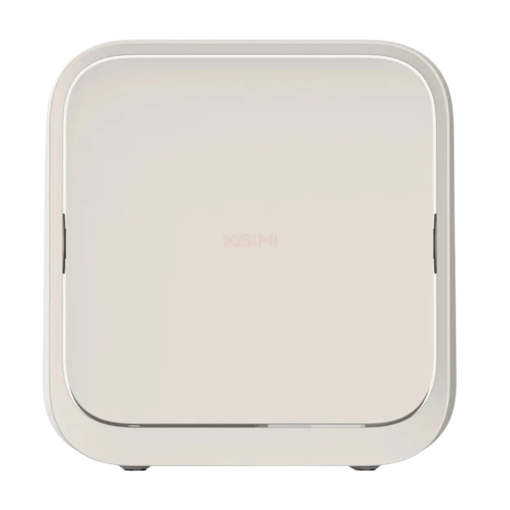 Xgimi Elfin Flip Mini WK03C Blanco, proyector portátil Full HD de diseño cuadrado minimalista con bordes redondeados y soporte integrado discreto