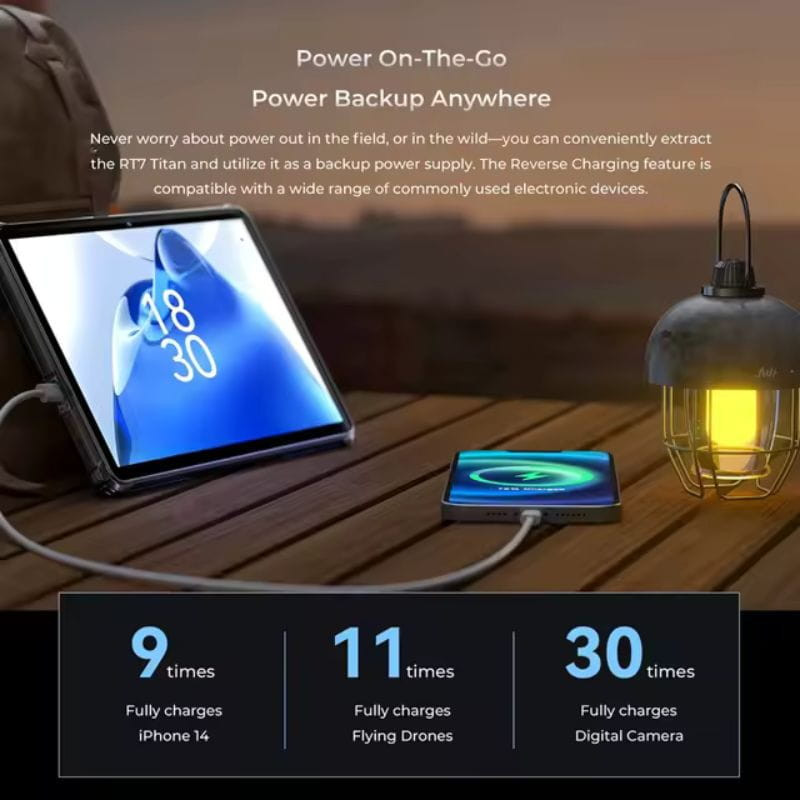 Oukitel RT7 Titan 10.1 12GB/512GB 5G Negro - Tablet Rugged, características de la batería