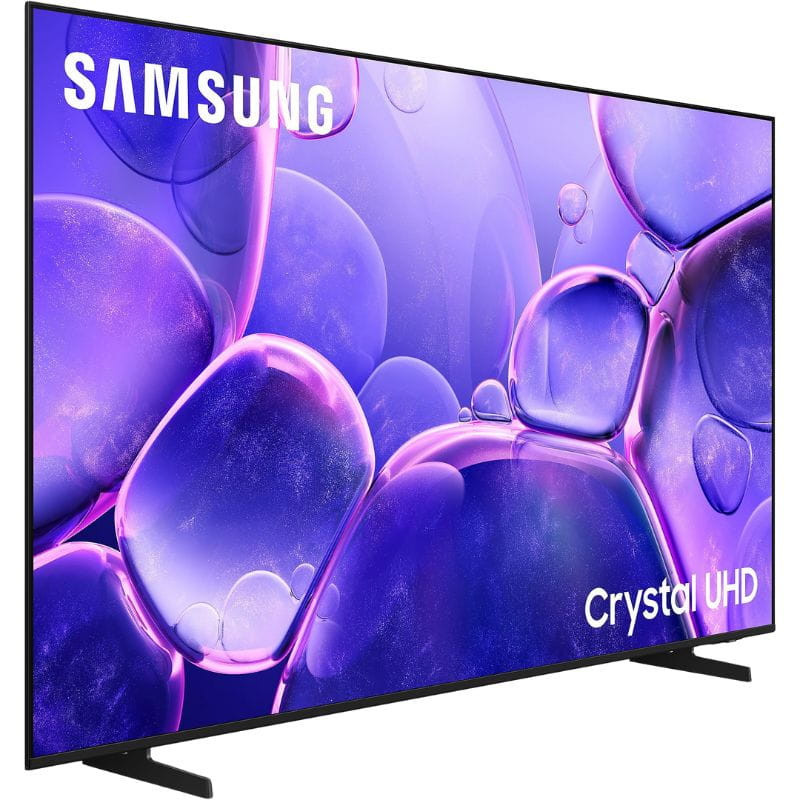 Samsung UE85U8092FU 85 4K Ultra HD LED Smart TV Preto com design ultrafino, moldura mínima, pés duplos e tela Crystal UHD com cores vibrantes
