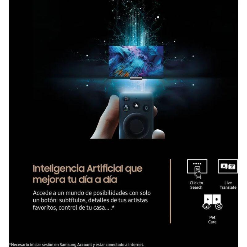 Samsung TQ55QN70FAU 55" 4K Ultra HD Neo QLED Smart TV Noir, avec intelligence artificielle qui améliore votre quotidien