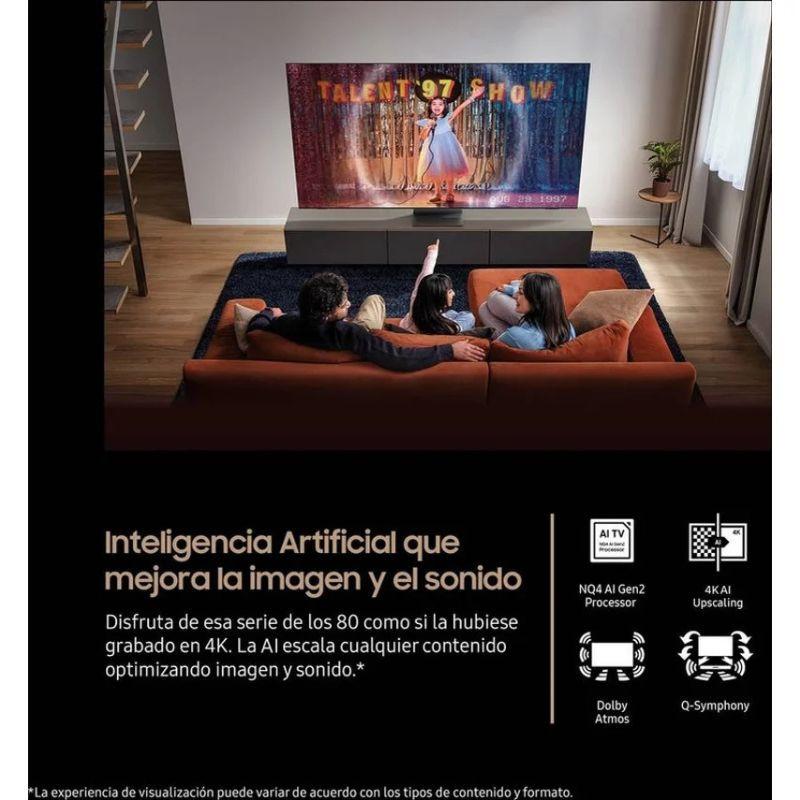 Samsung TQ55QN70FAU 55" 4K Ultra HD Neo QLED Smart TV Noir, avec intelligence artificielle qui améliore l'image et le son